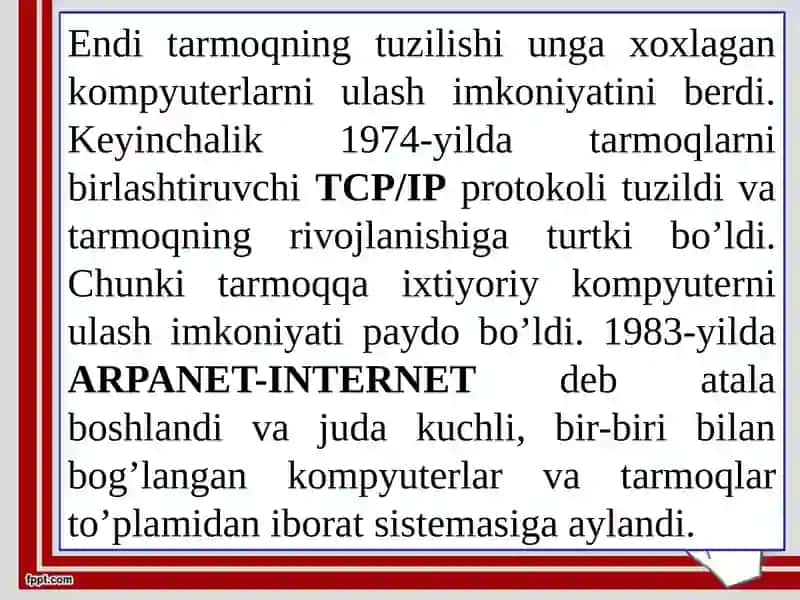 Internet texnologiyalarini qoʻllash 4