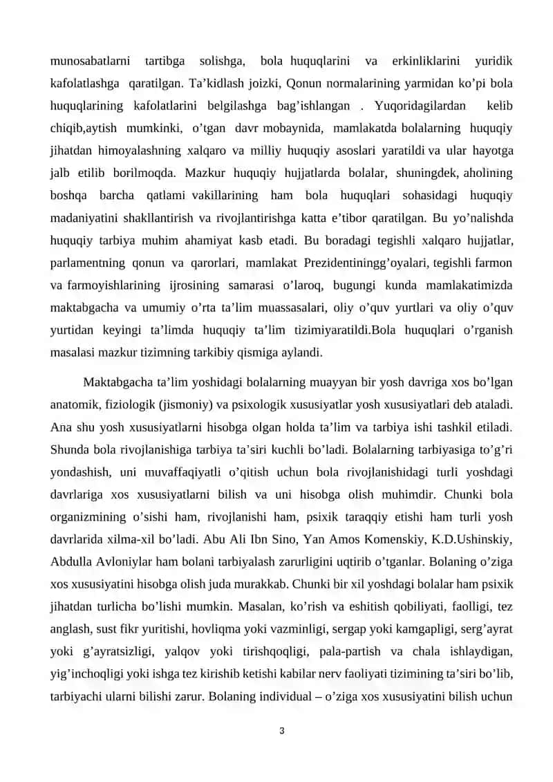 “MAKTABGACHA YOSH DAVRLARINING O’ZIGA XOS XUSUSIYATLARI. O’RTA GURUH BOLALARI(4-5 YOSHLI BOLALAR)NING RIVOJLANISH XUSUSIYATLARI ” 4