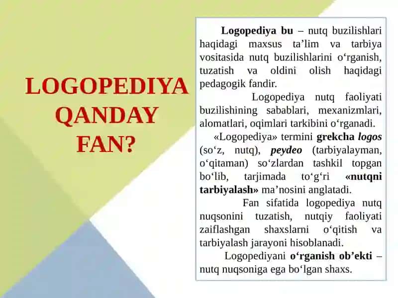 Logopediya Fanining Maqsadi, Vazifalari, Metodlari va Tamoyillari 4