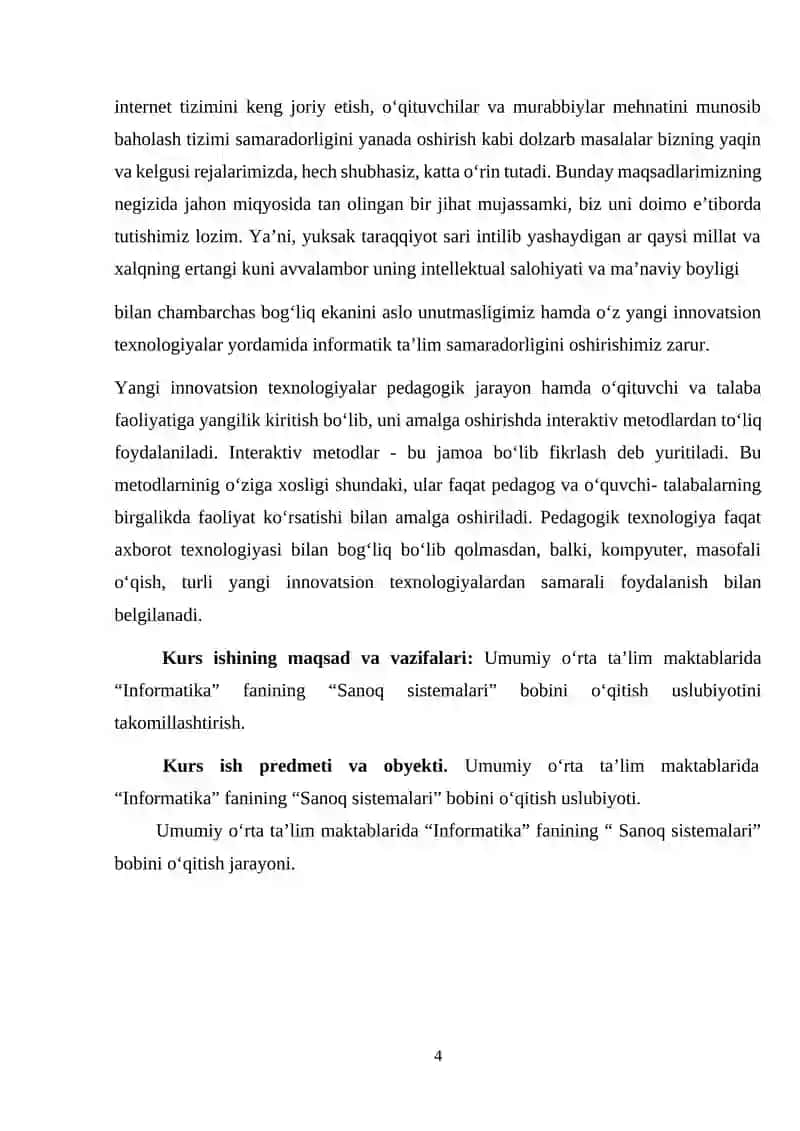 Turli sanoq sistemalarida arifmetik amallar bajarish qo‘shish, ayrish ko‘paytirish, va bo‘lish 4