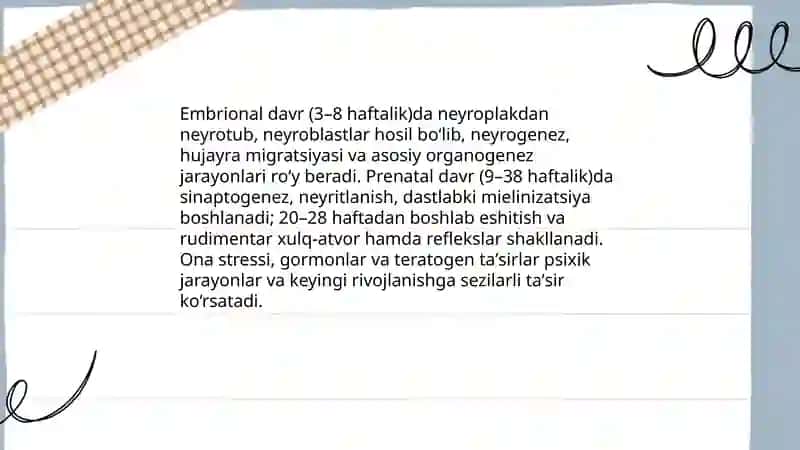 Inson psixikasining ontogenezda rivojlanishi 4
