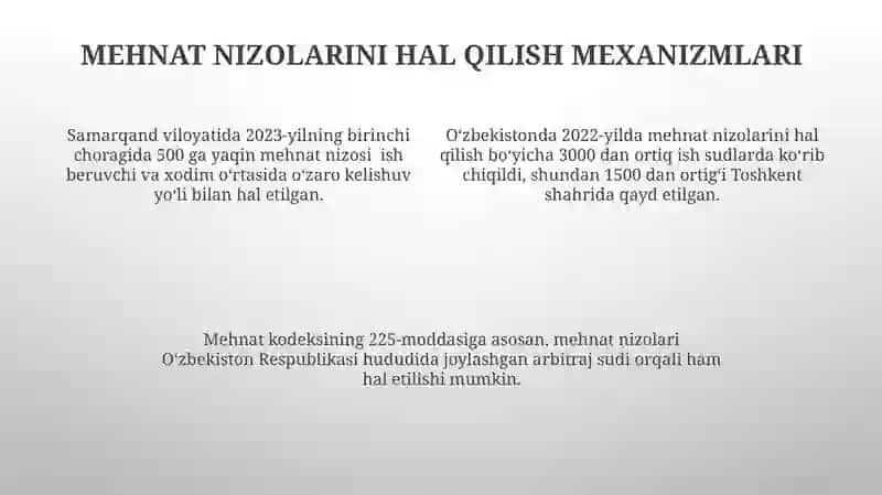 Mehnat Nizolari va Ularning Hal Etilishi 4