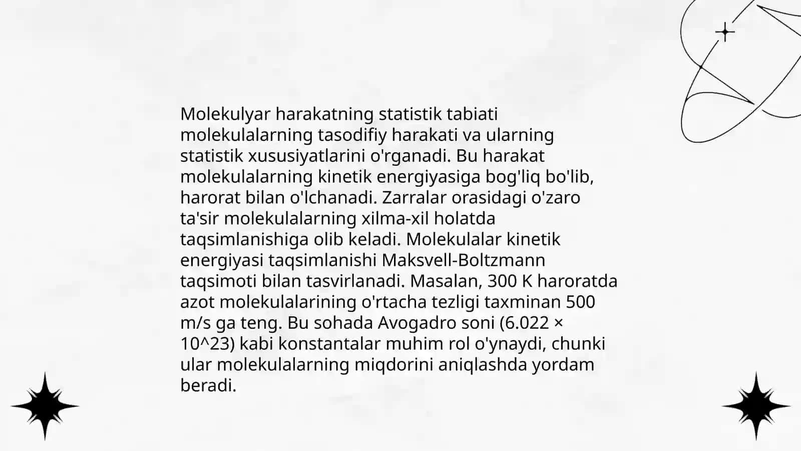 Statistik fizikaning asosiy tasavvurlari 4