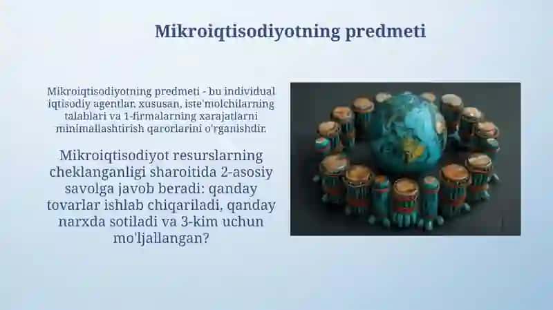 Mikroiqtisodiyotning mohiyati va ahamiyati 4
