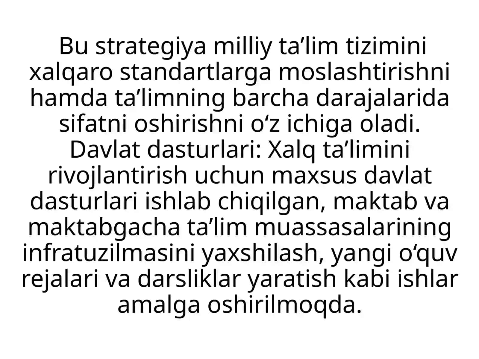 Oʻzbekiston data ʼlim sohasidagi amalga Odhirilgan islohotlar 4