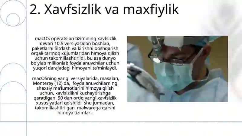 MacOS operatsion tizimlarining rivojlanishi va ishlash prinsipi 4