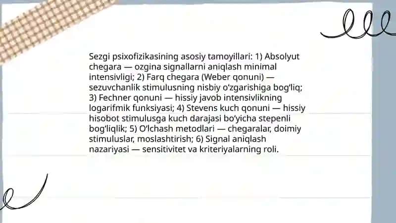 Sezgi psixofizikasi 4