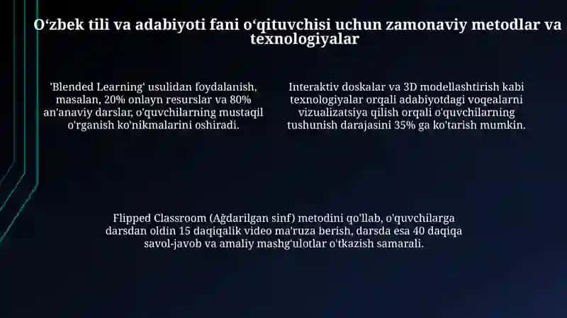 O'zbek tili va adabiyoti o'qituvchisining kasbiy mahoratini oshirish yo'llari 4