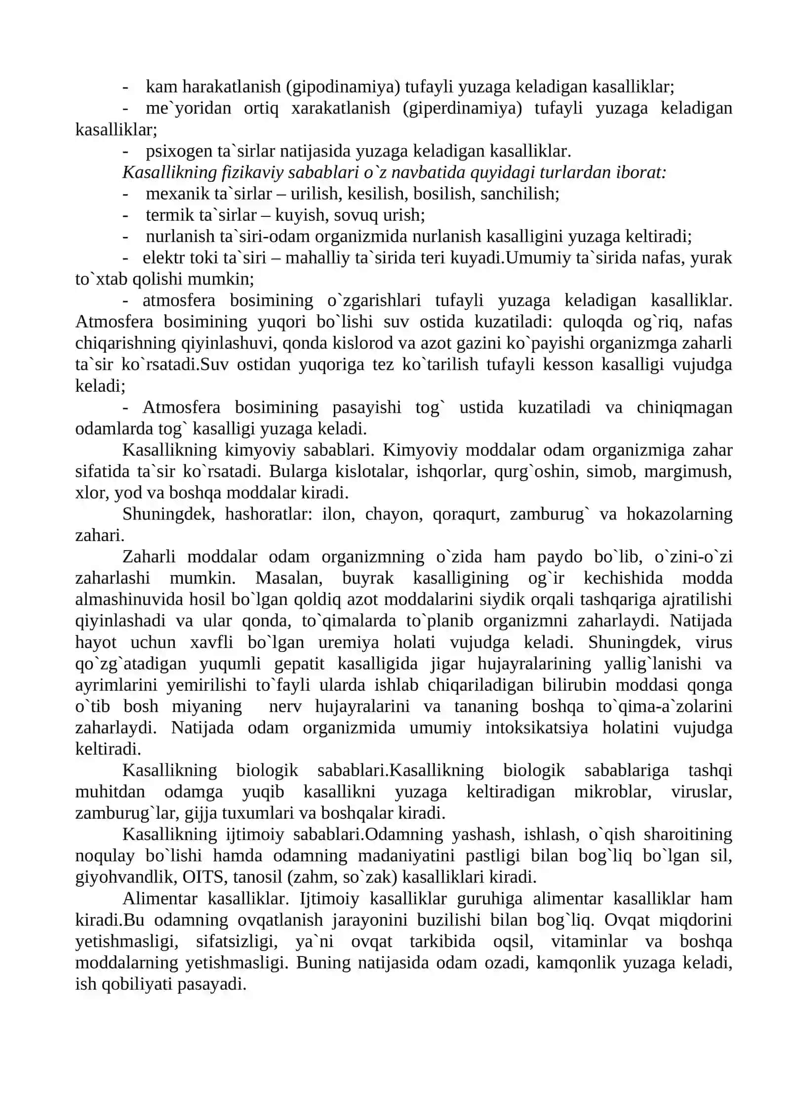Valeologiya asoslari fani haqida tushuncha. Sog`lik, kasallik, uchinchi holat 4