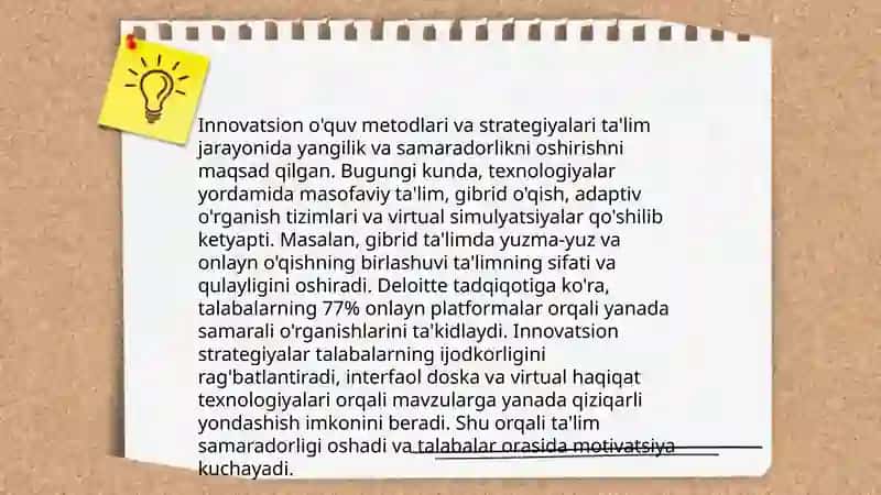 O'qituvchi innovatsion faoliyati modelini ishlab chiqish tajribasi 4