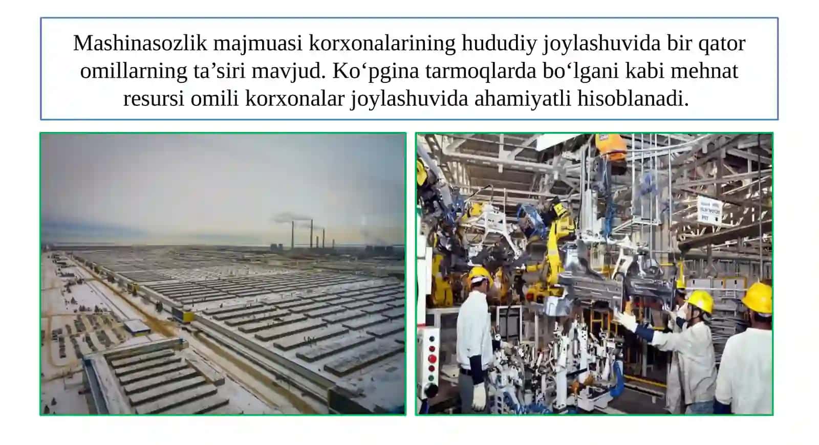 Jahon mashinasozlik va yengil sanoati geografiyasi 4