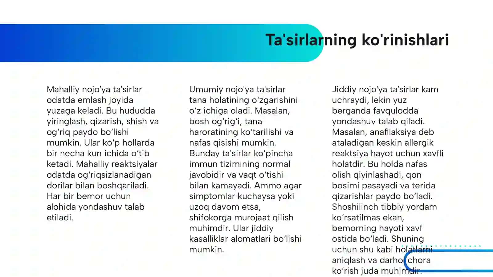Tezkor va samarali tibbiy chora-tadbirlarni qo'llash protokollari 4