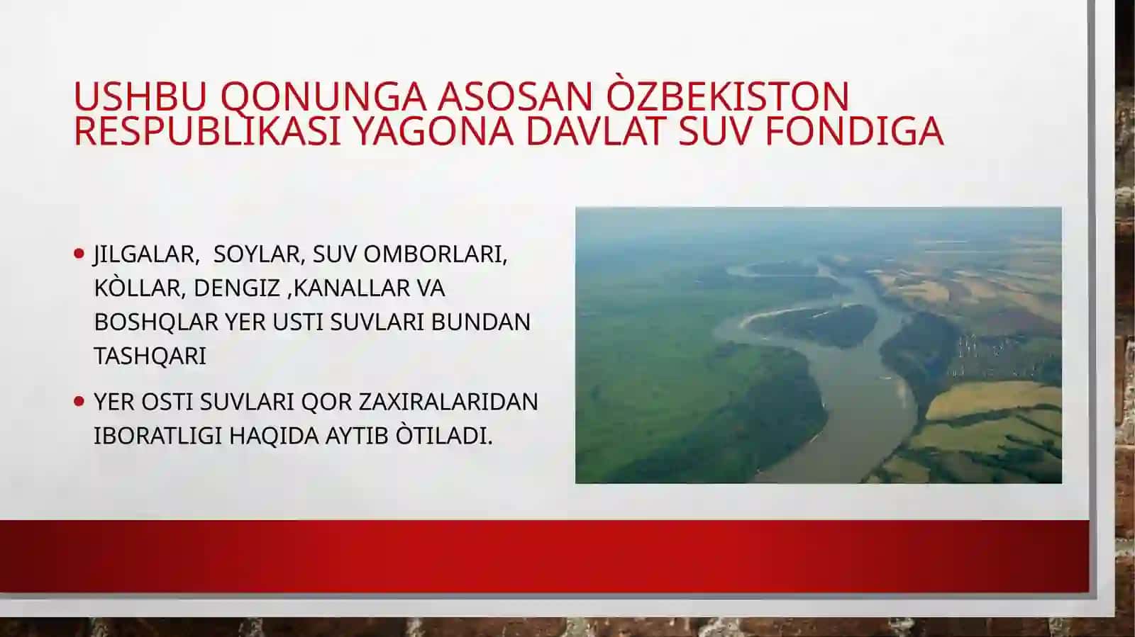 Suvdan foydalanuvchilarning huquq va majburiyatlari 4