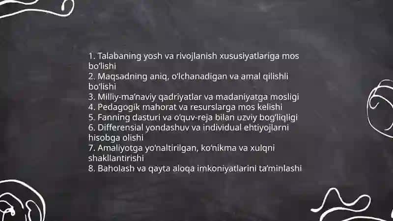 Barkamol avlod tarbiyasida óqtuvchining tarbiyaviy maqsadlari pedagogik mahorat asosida tóg'ri tanlay olishi 4