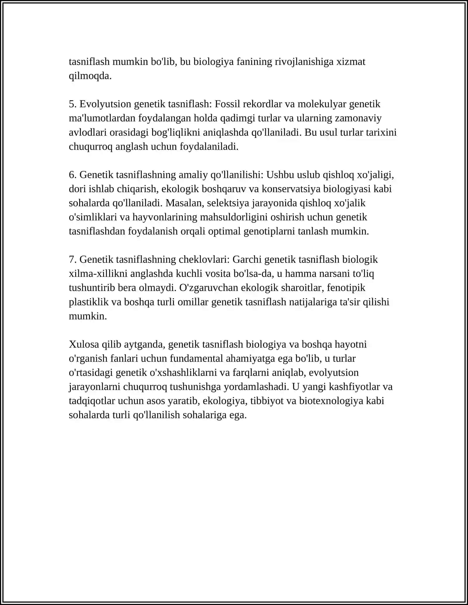 TILLARNING GENETIK VA MORFOLOGIK TASNIFI 4