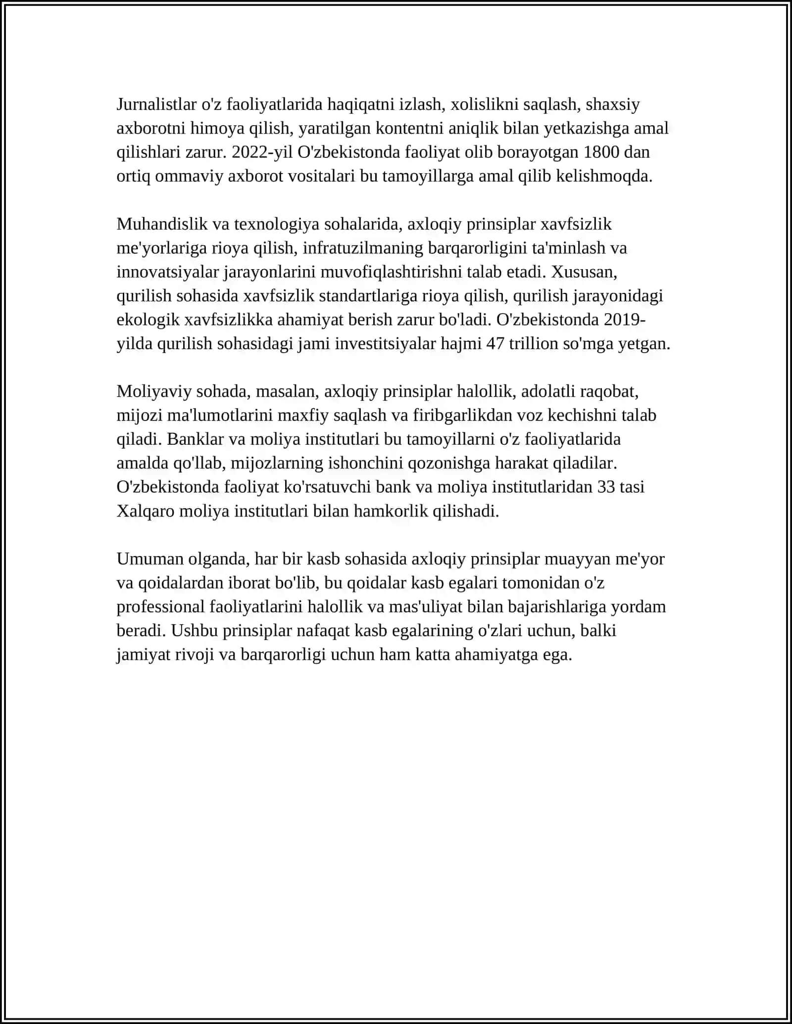 AYRIM KASB VAKILLARINI FAOLIYATINING AXLOQIY ASOSLAR 4