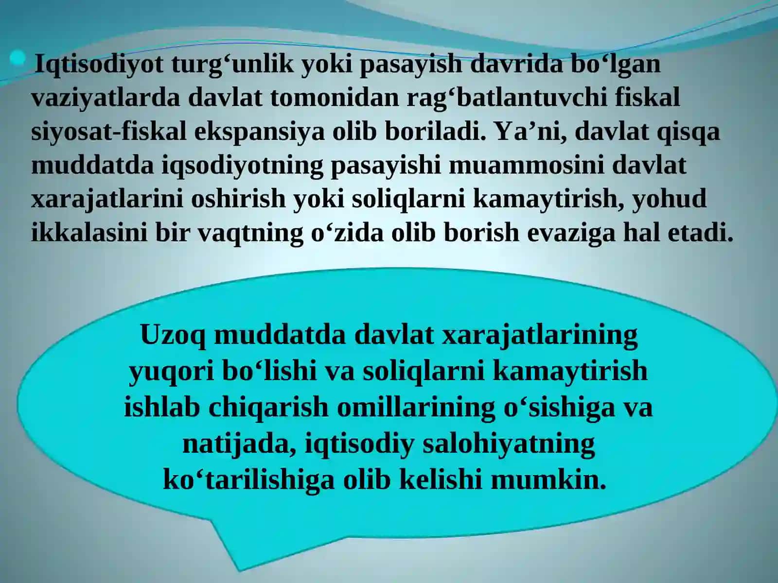 BYUDJET-SOLIQ SEKTORINING MAKROIQTISODIY TAHLILI 4