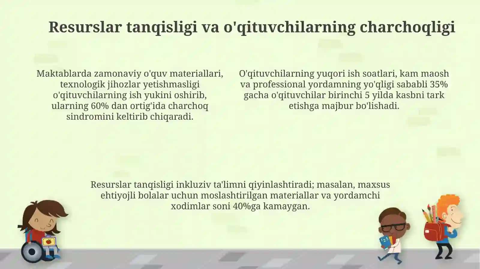Ta'limdagi muammolar va maktabda ijtimoiy ish 4