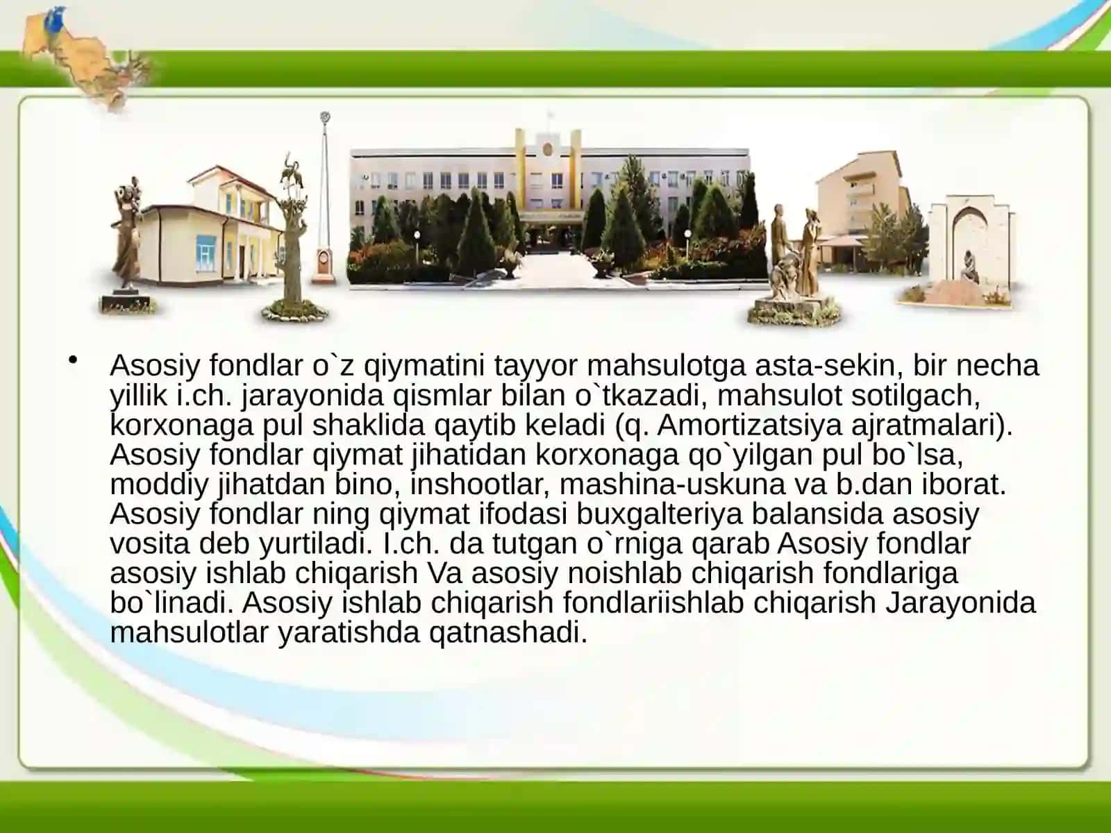Asosiy fondlar texnik tuzilishi va texnik holati va ulardan foydalanish tahlili 4