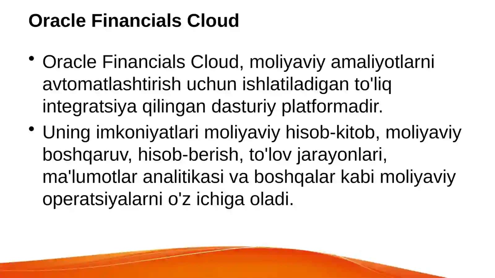 Moliyaviy amaliyotda ishlatiladigan asosiy dasturiy platformalar va ularning ishlash texnologiyasi 4