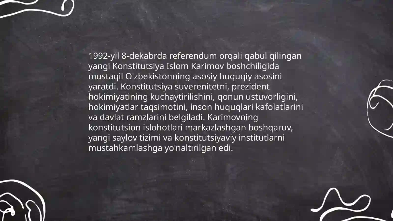 Islom Karimovning O'zbekiston tarixida tutgan o'rni 4