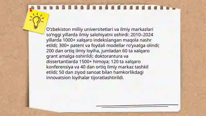 Oʻzbekistonda ilm-fan va uning yutuqlari 4
