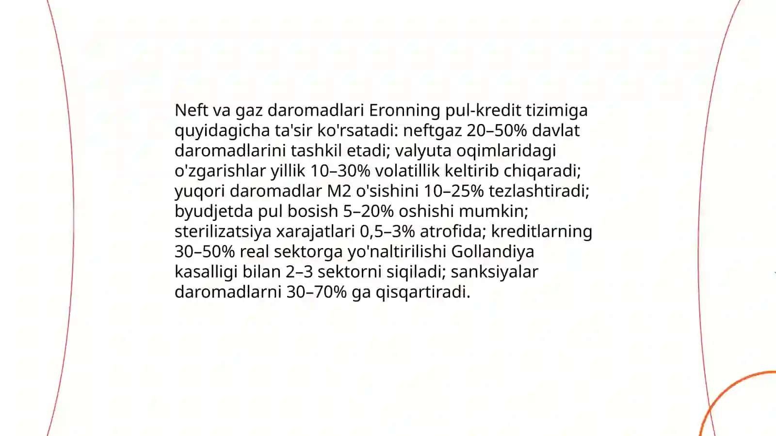 Eron iqtisodiyoti, pul kredit tizimi 4