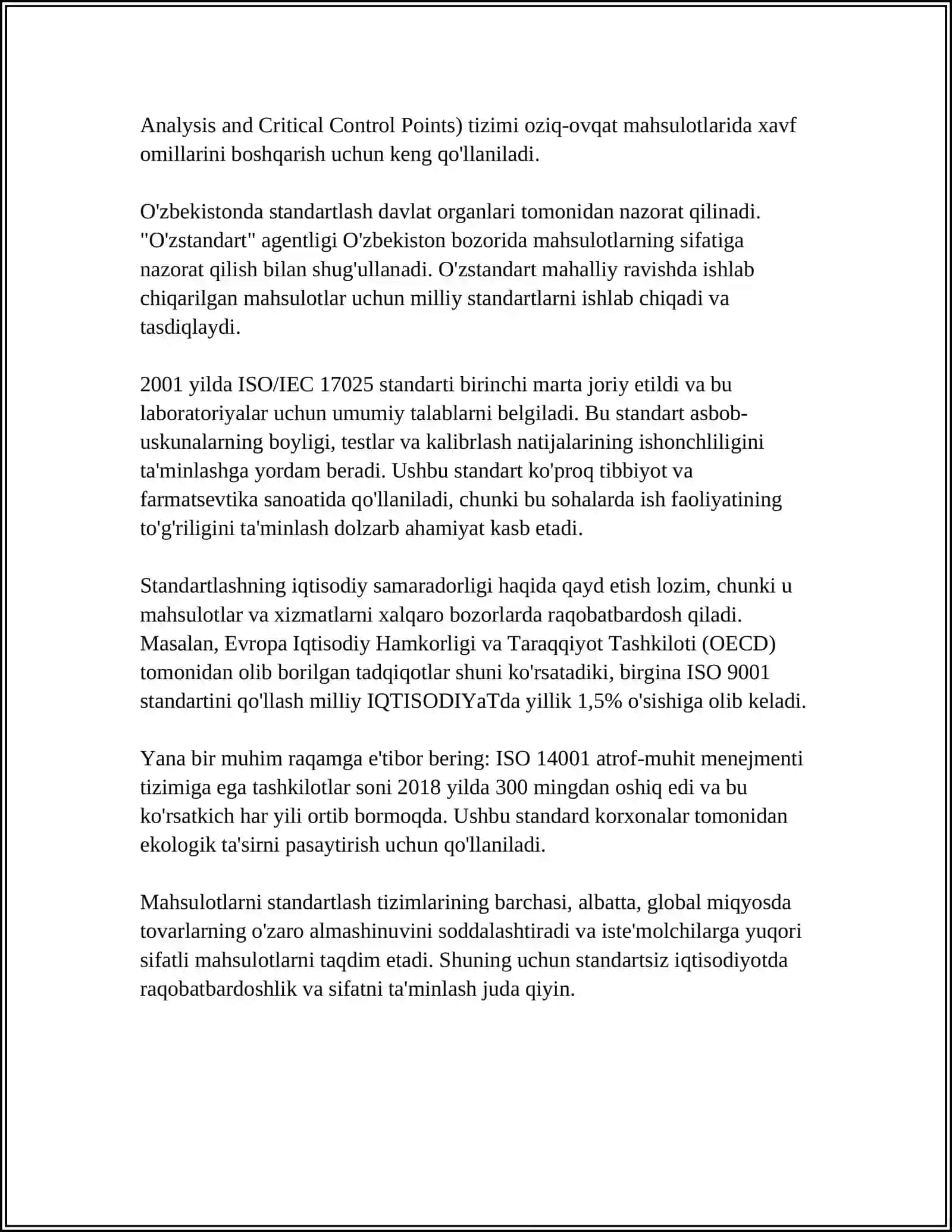 MAHSULOT HAQIDAGI MA’LUMOTLARNI STANDARTLASHTIRISH VA KODLASH 4