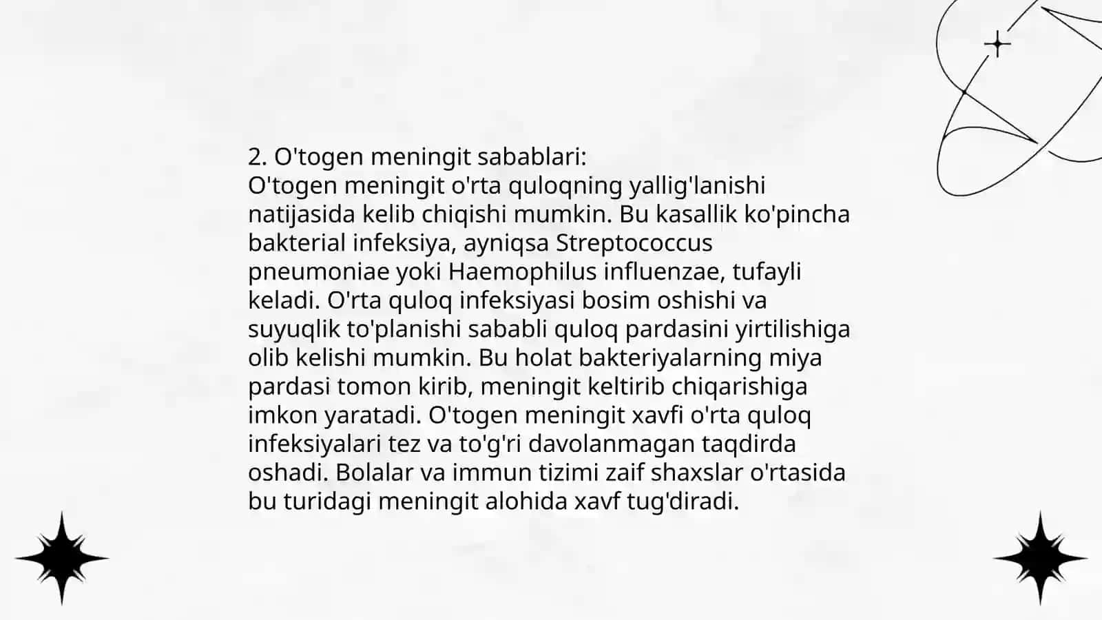 O'togen miya ichi asoratlari(otogen miningit,miyacha abssesi) 4