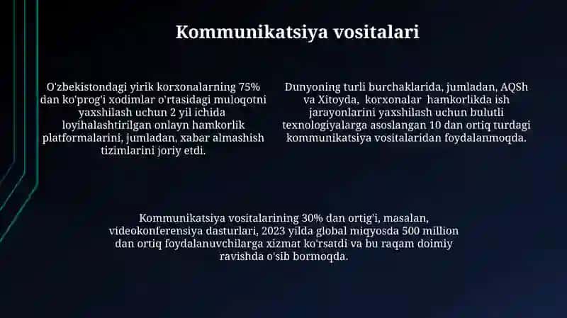 Ma'lumot almashish tizimlari 4