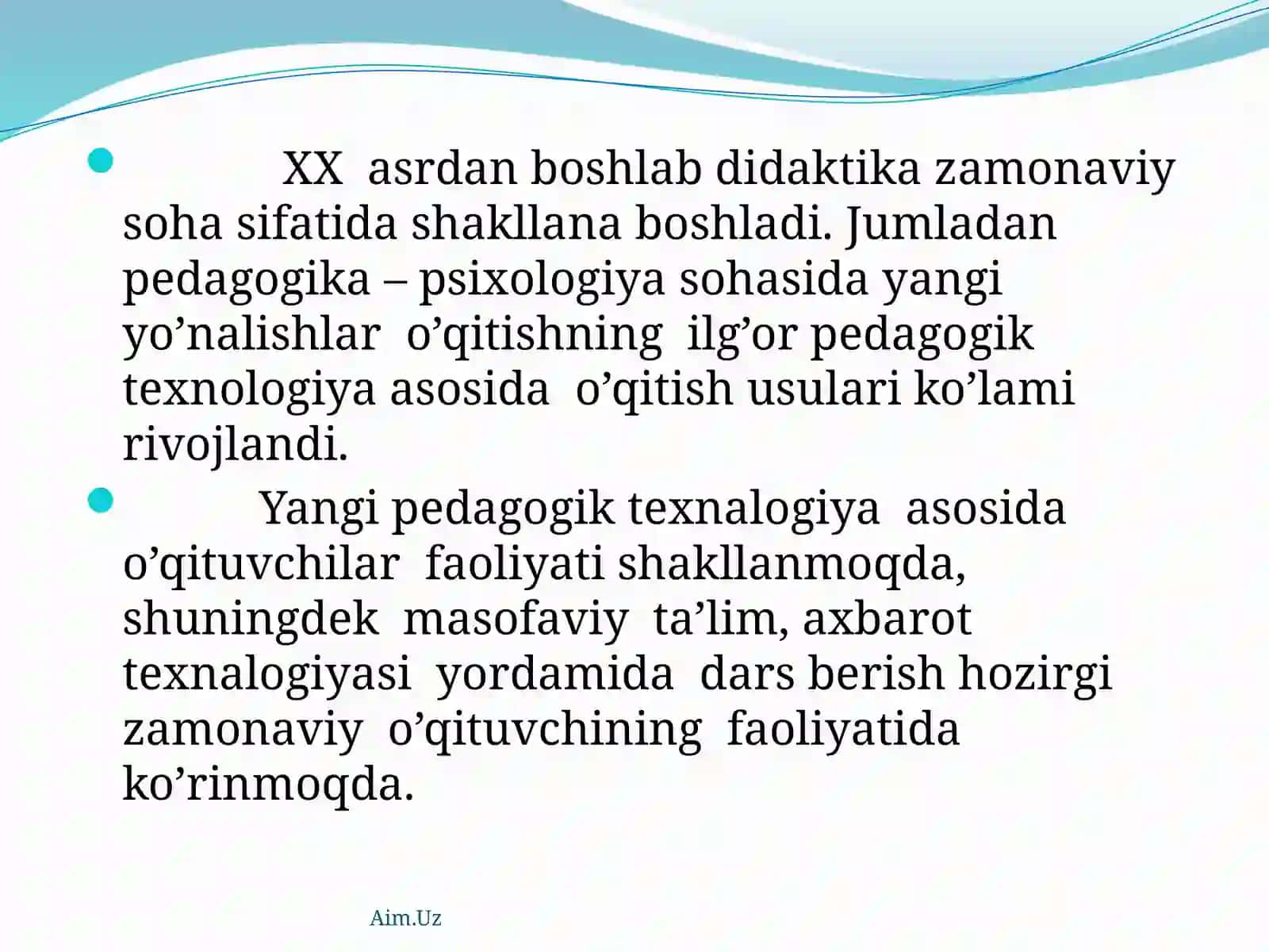Didaktikata’limnazariyasi.Ta’limtamoyillarivaprinsiplari 4