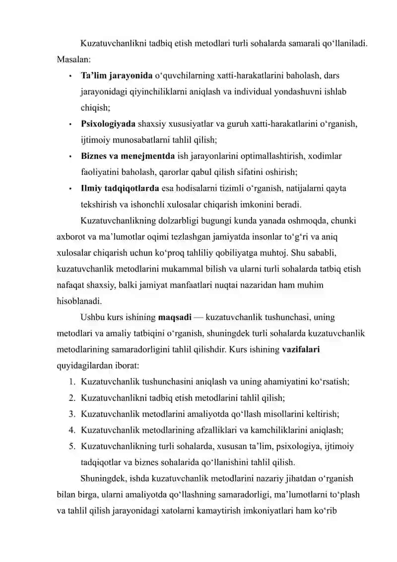 KUZATUVCHANLIKNI TADBIQ ETISH METODLARI 4