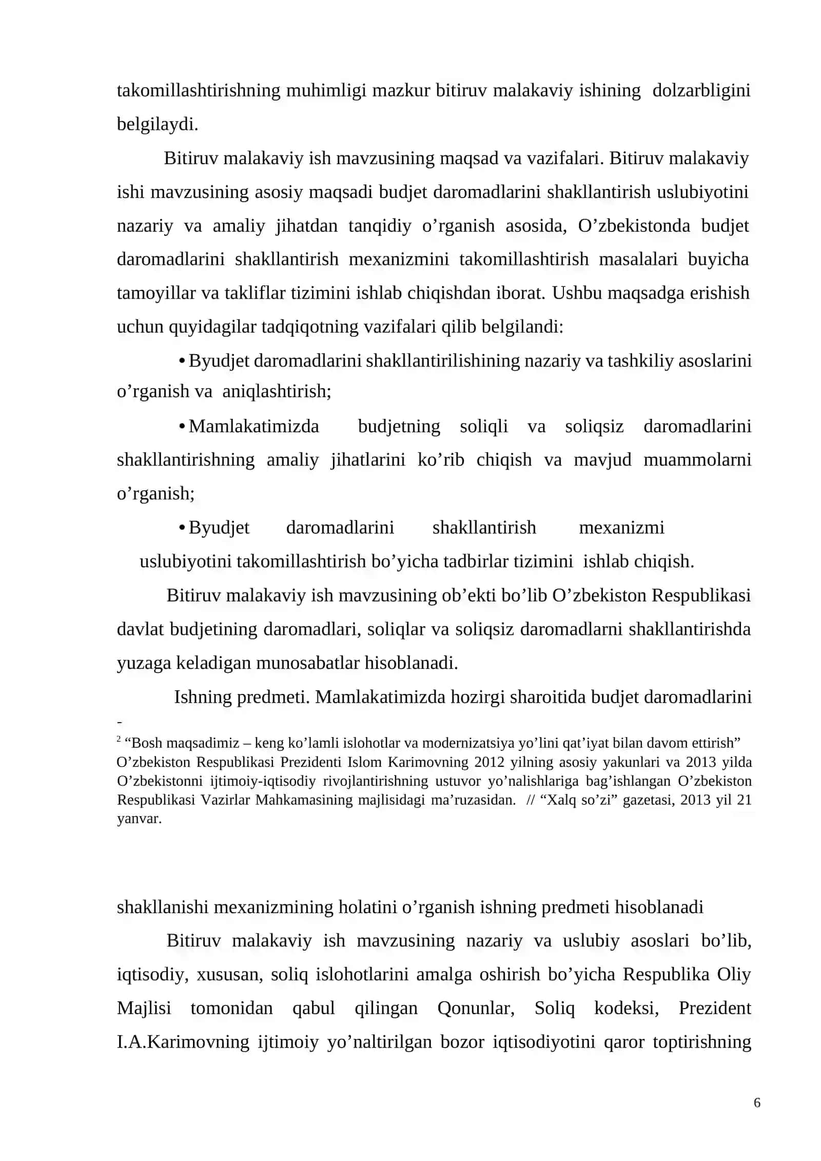 Iqtisodiyotni modernizatsiyalash sharoitida budjet daromadlarini shakillantirish mexanizmini takomillashtirish 4