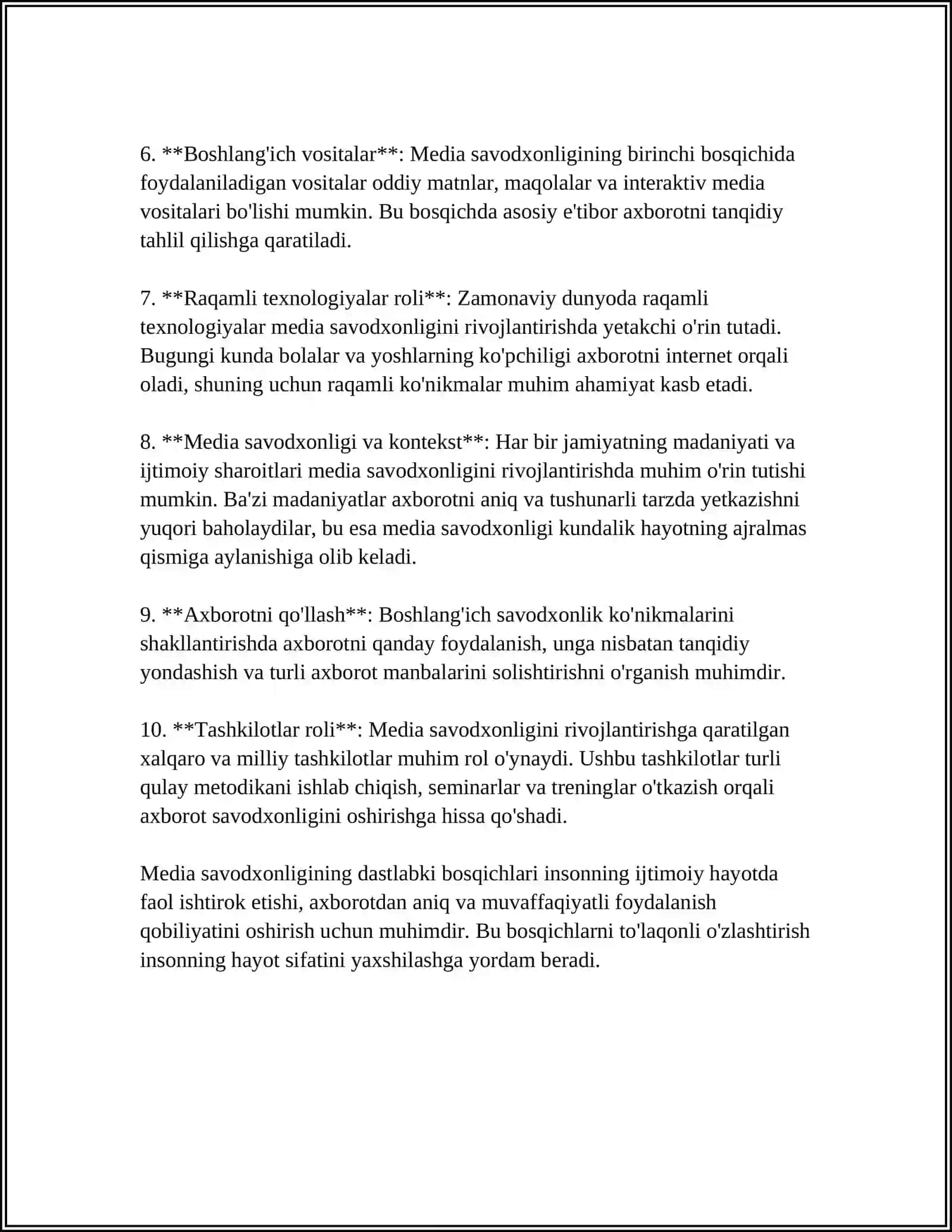 MEDIA SAVODXONLIK VA AXBOROT MADANIYATI FANINING TARIXIY EVOLYUTSIYASI 4