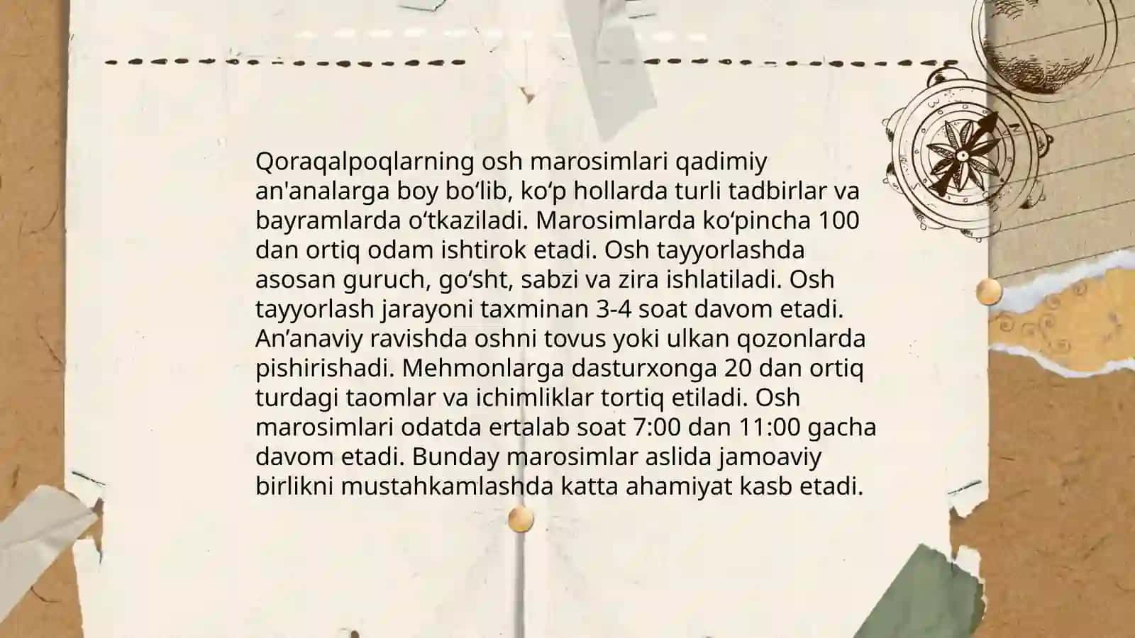Qoraqalpoqlarning urf-odatlari va an'analari 4