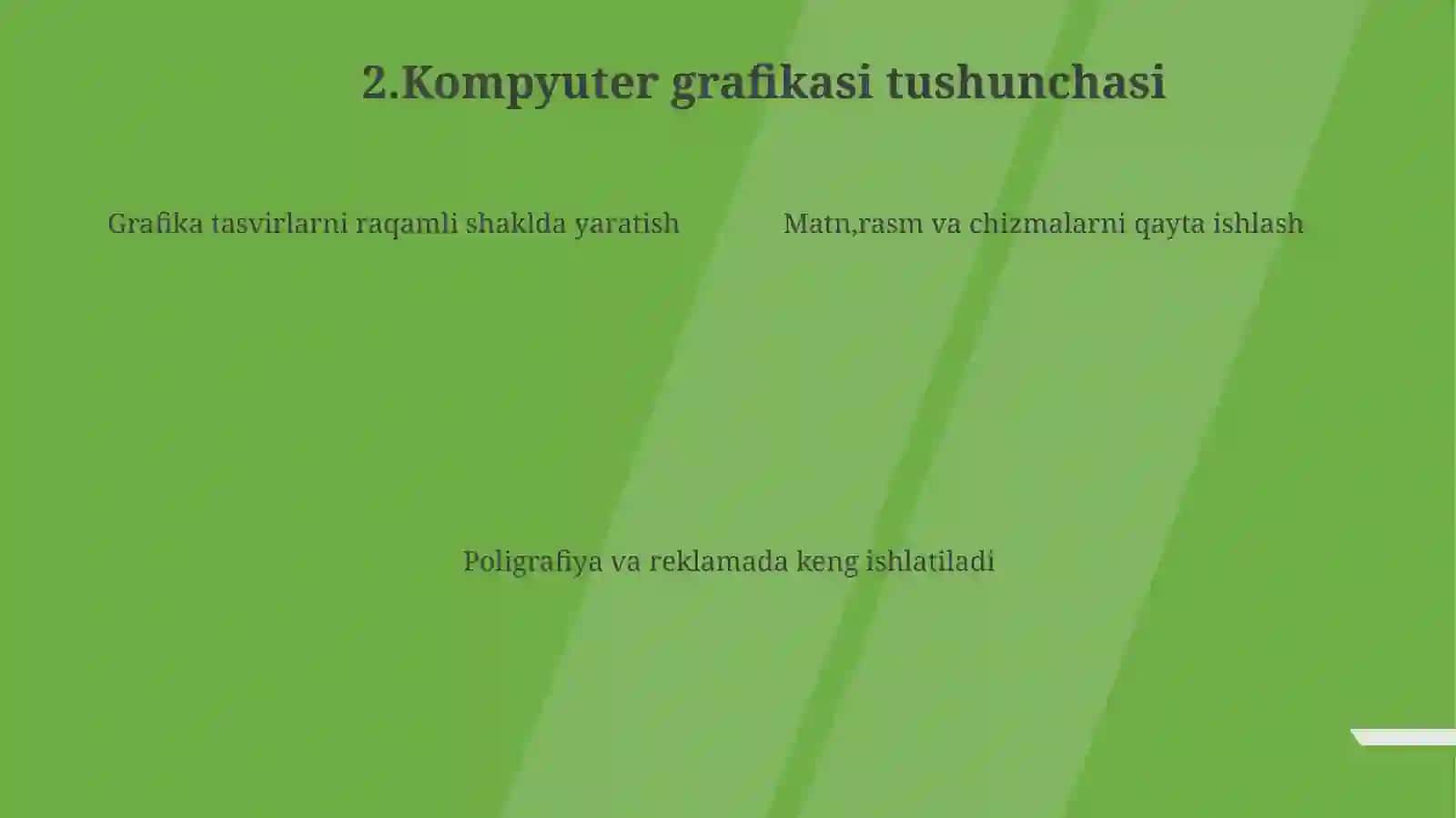 Rastrli va vektorli grafik muharirlari va ular bilan ishlash 4