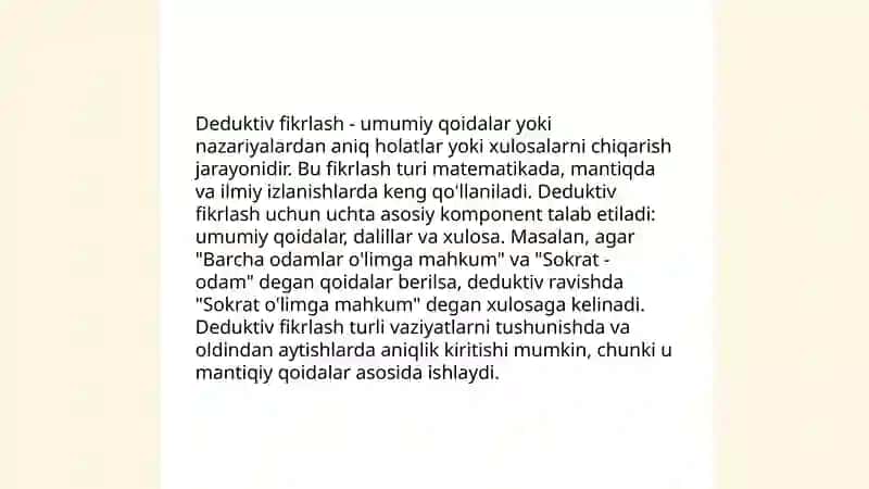 Nostandart mantiqiy masalalar yechish 4