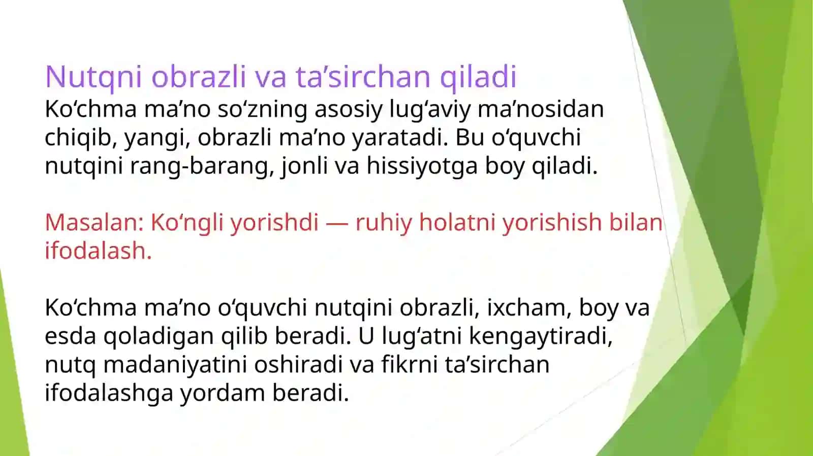O'quvchi nutqini boyitishda ko'chma ma'noning ahamiyati 4