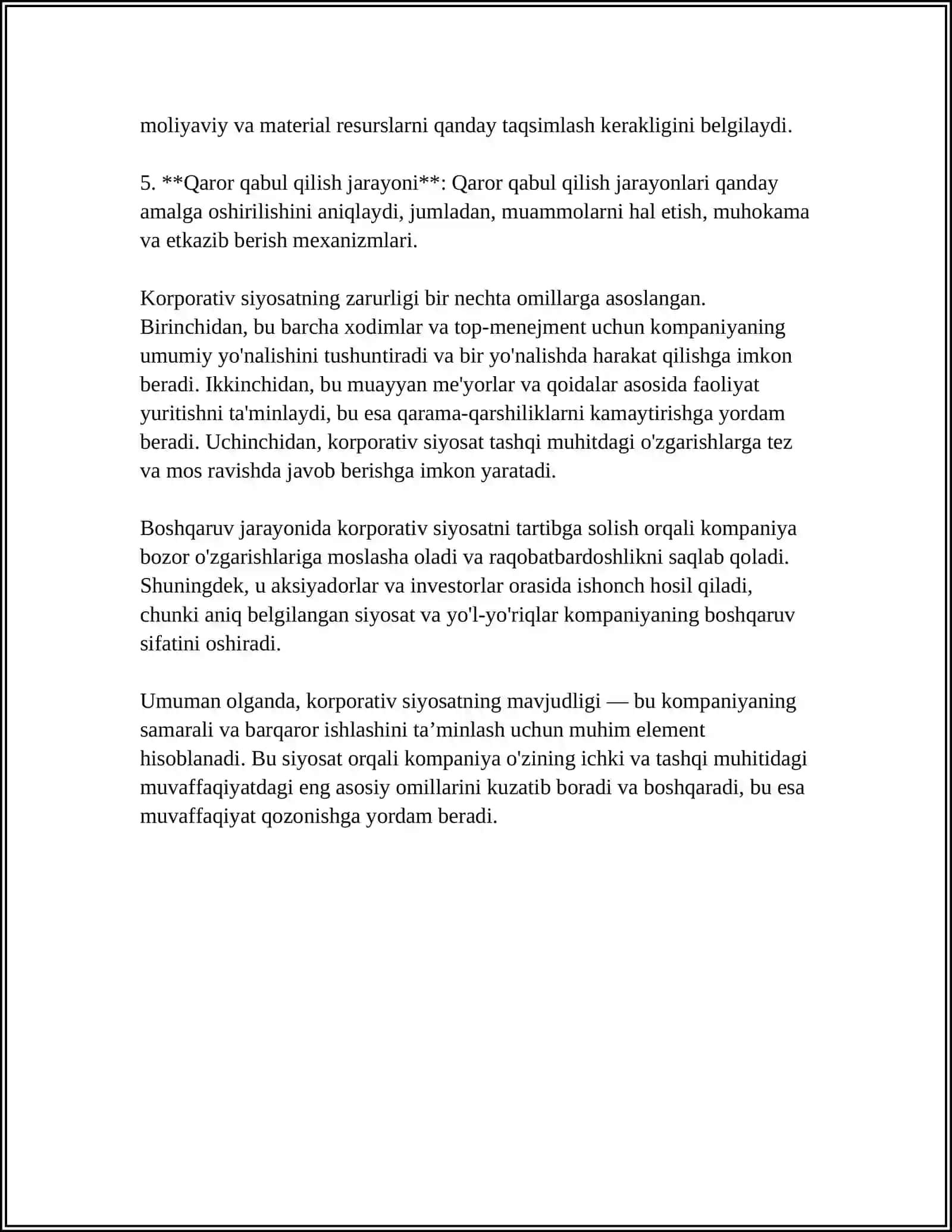 Korporativ siyosat 4