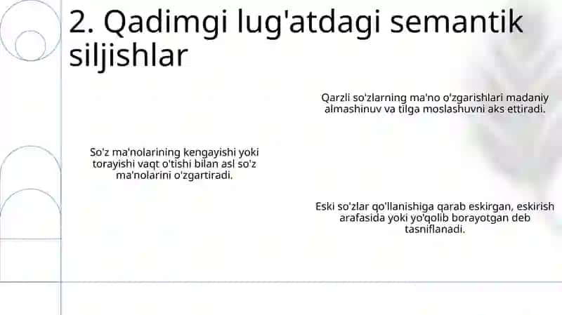 Tarixga xos ôz va ôzlashgan sôzlar tasnifi 4