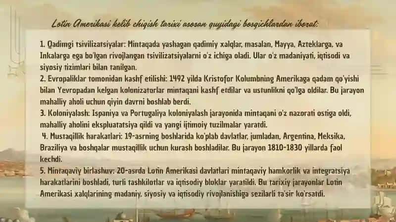 LOTIN AMERIKASI integratsiyasi va assotsiyatsiyasi 4