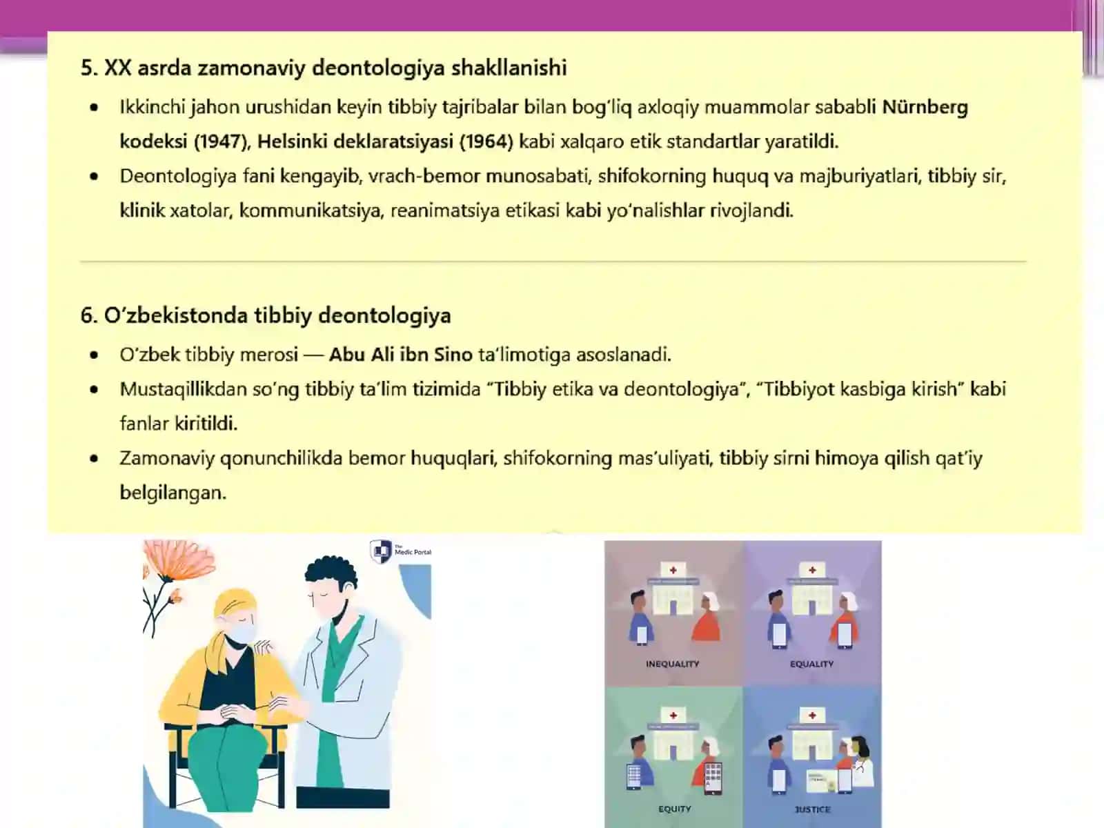 Tibbiyot deontologiyasining asoslari 4
