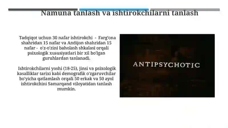 Psixologik eksperiment jarayoni va uning asosiy xususiyatlari 4