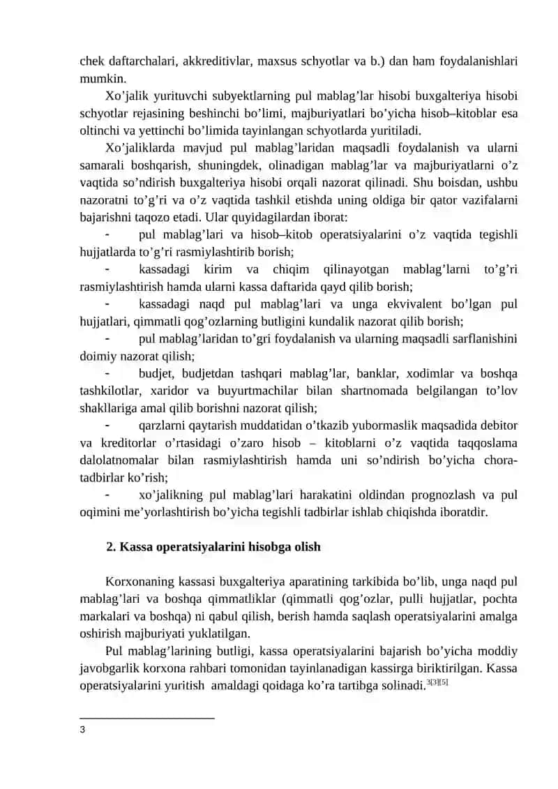 Pul mablag'lari hisobi 4