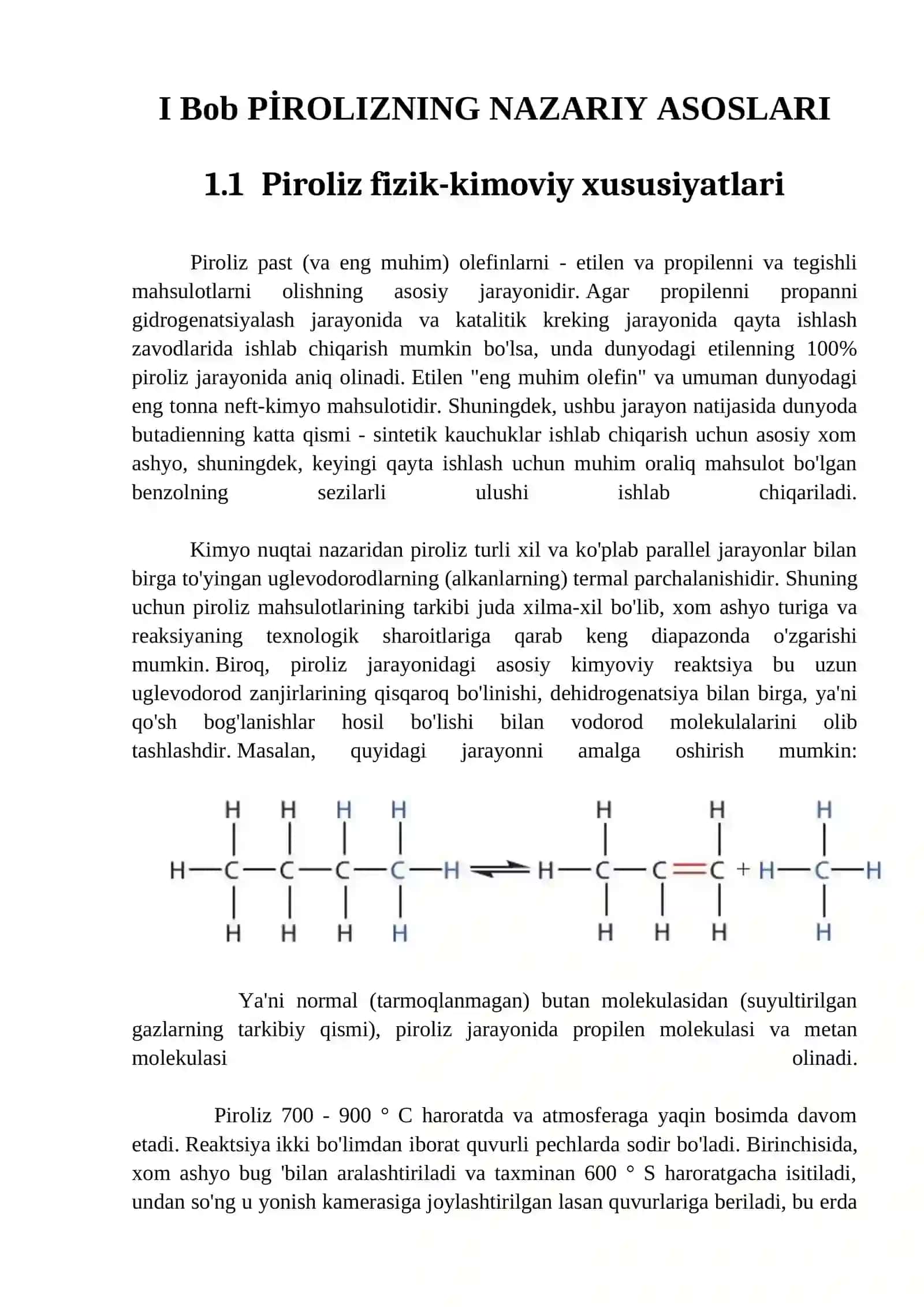 Bob PİROLIZNING NAZARIY ASOSLARI 4