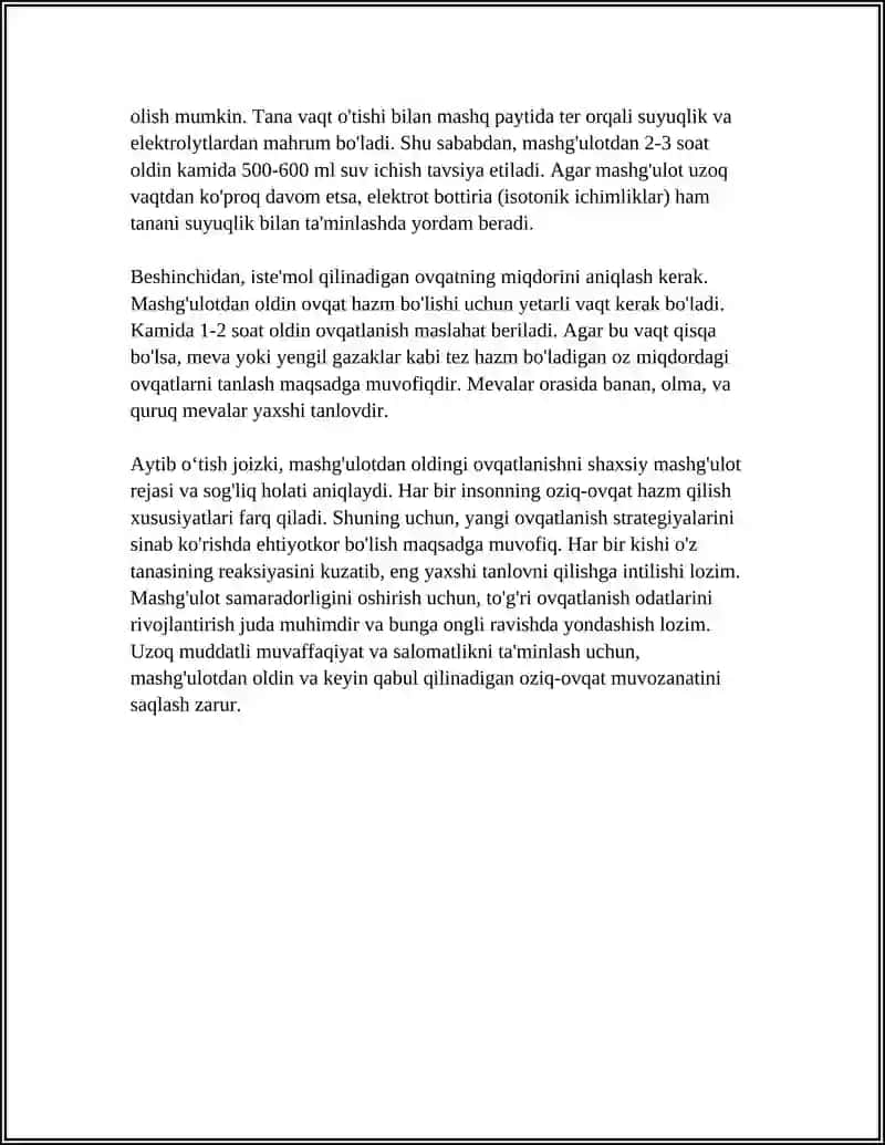 SALOMATLIK MASHG'ULOTLARI VAQTIDA OVGATLANISH 4