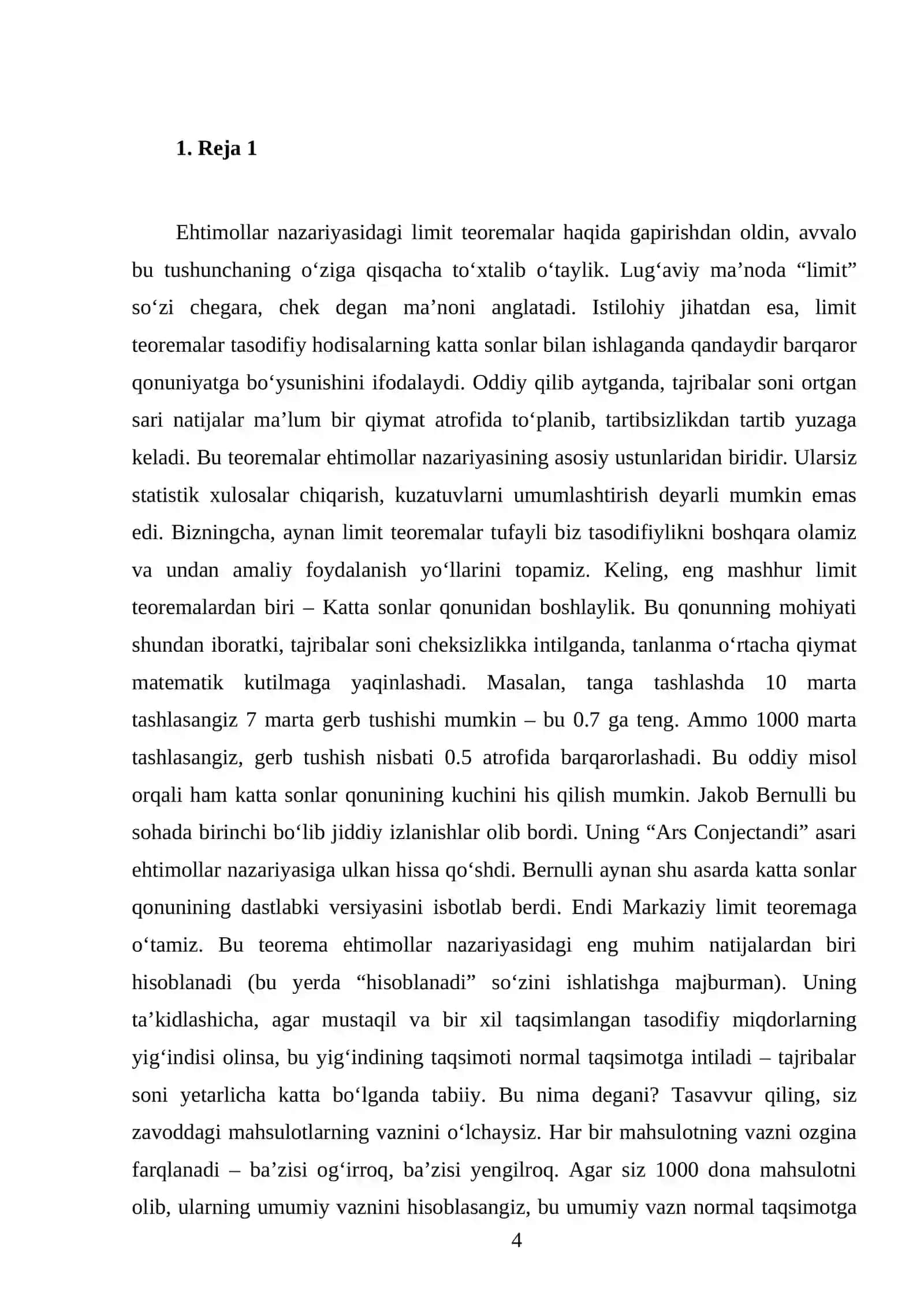 Ehtimollar nazariyasining limit teoremalari 4
