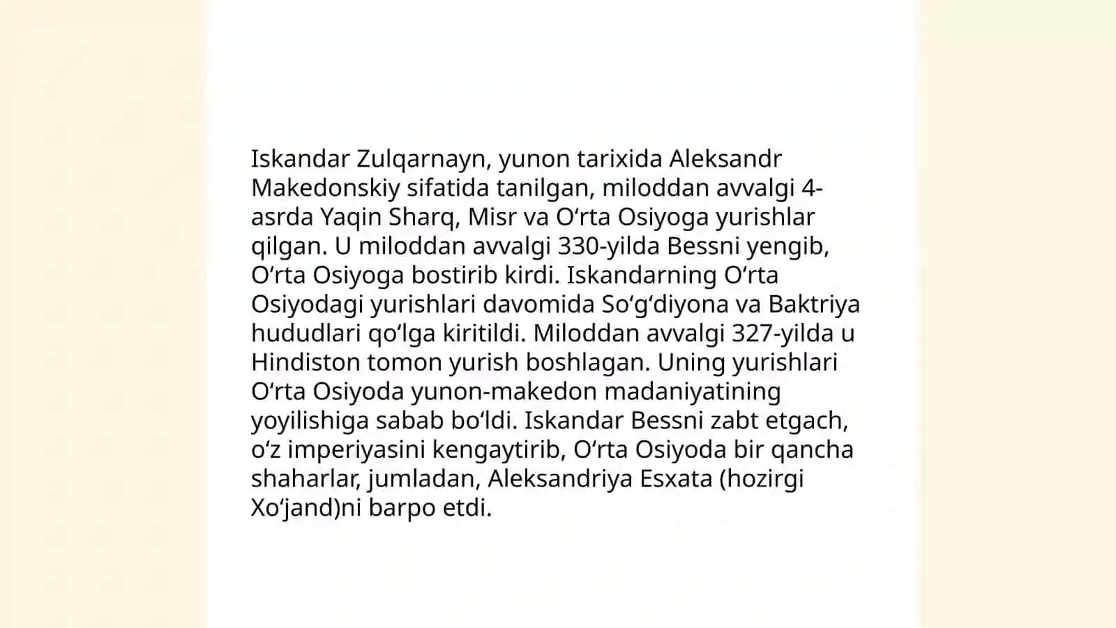 Ellinizm madaniyatining Oʻrta Osiyoga kirib kelishi 4