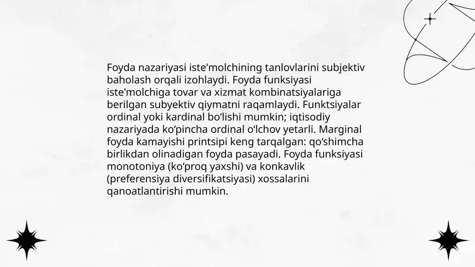 Istemolchining bozordagi xatti-harakati va uning tanlovi nazariyasi 4
