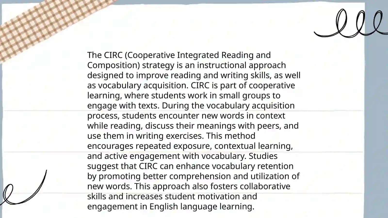 the use of cooperative integrated reading and composition learning model on the students reading comprehension in learning english 4